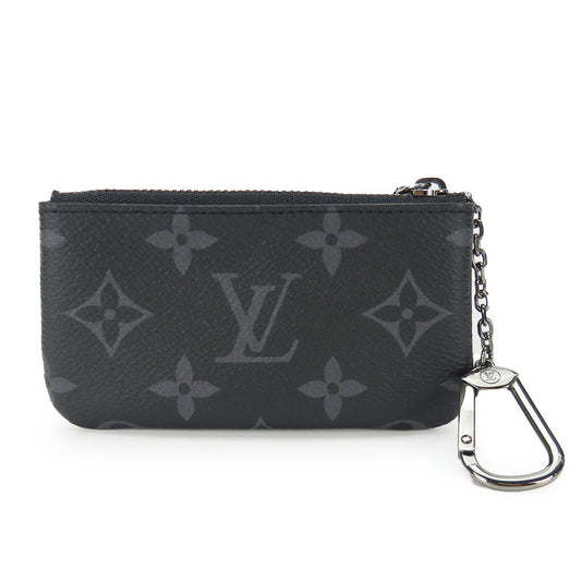 LOUIS VUITTON Coin case M80905 Monogram Eclipse gray Pochette Kle