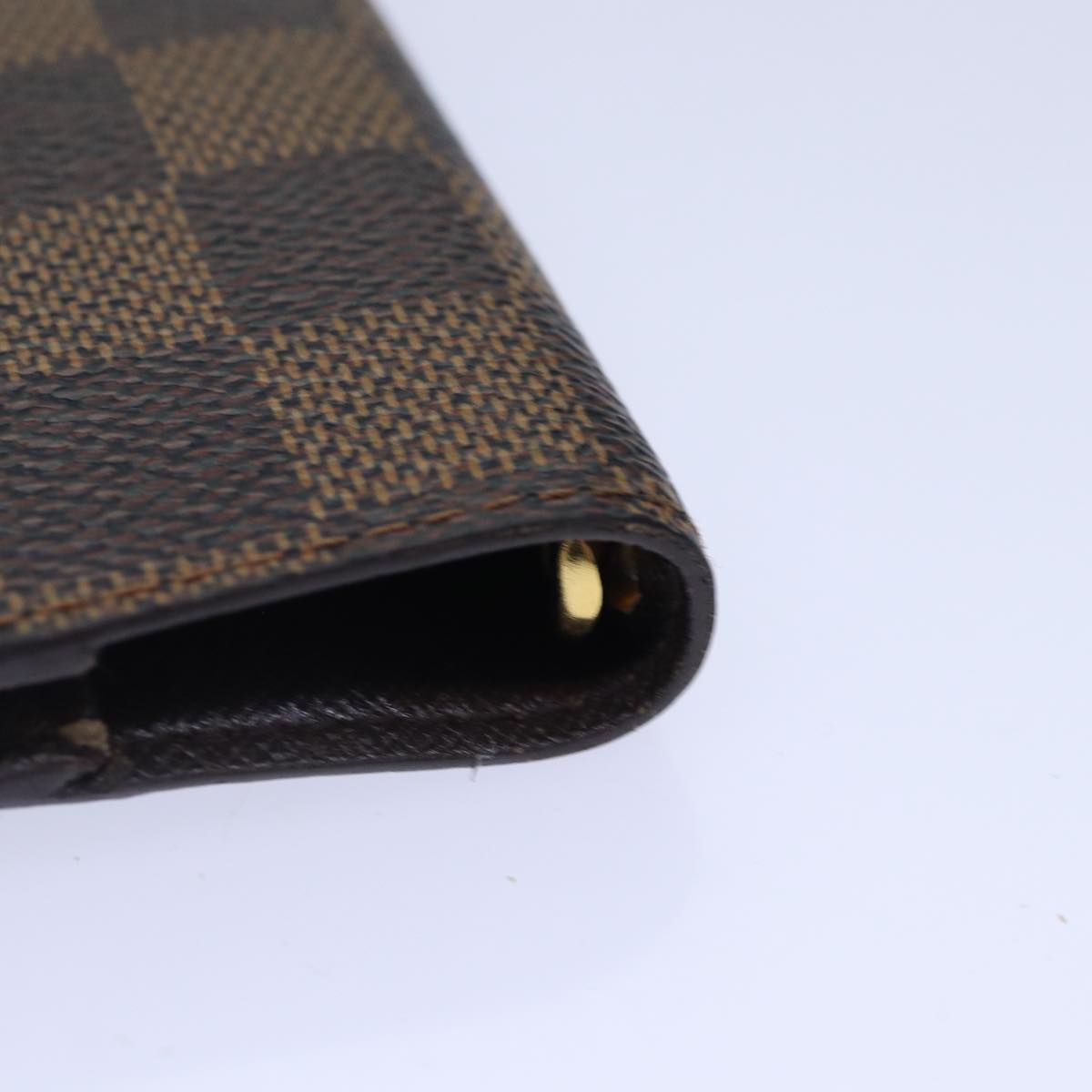 LOUIS VUITTON Damier Ebene Agenda PM Day Planner Cover R20700 LV Auth 84105