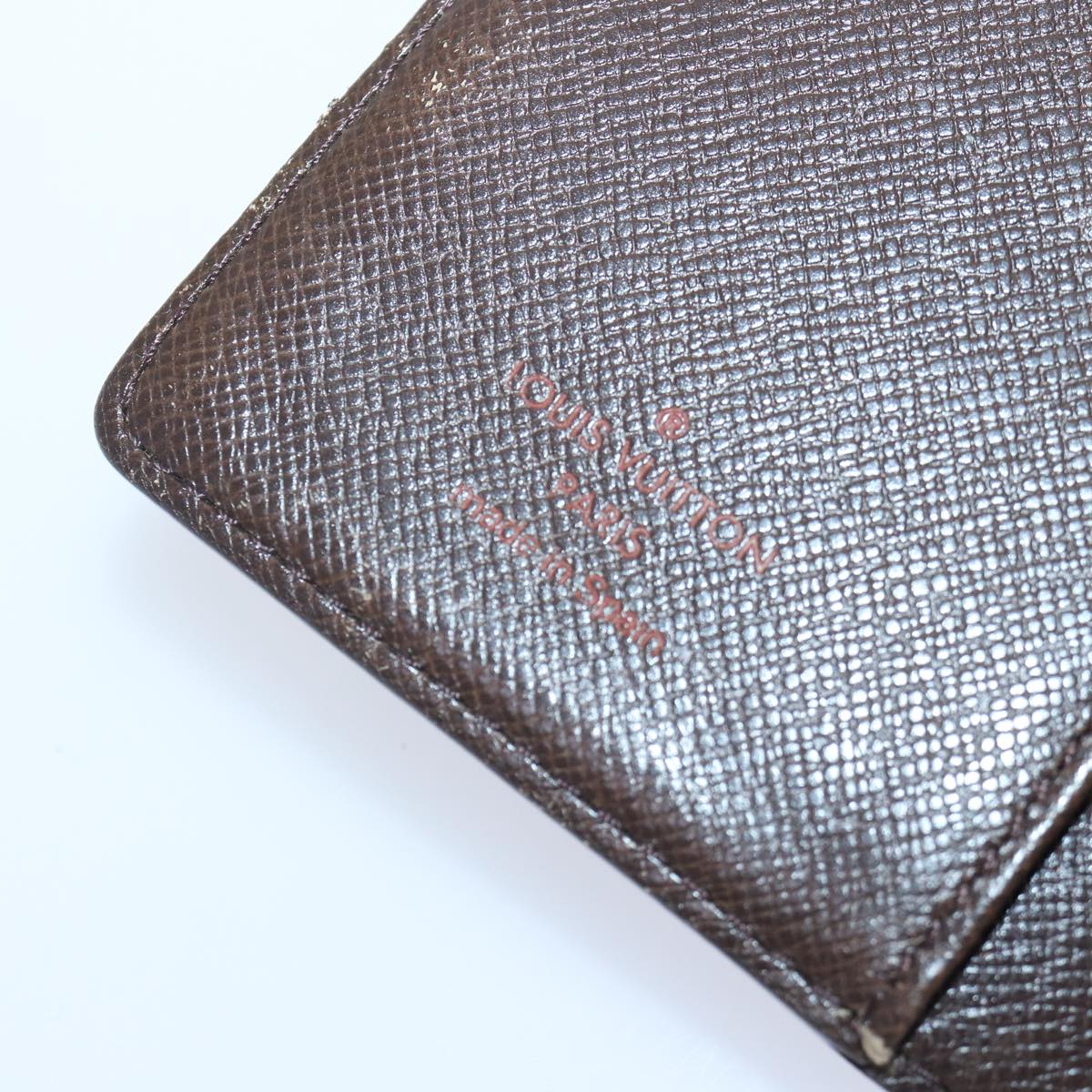 LOUIS VUITTON Damier Ebene Agenda PM Day Planner Cover R20700 LV Auth 84105