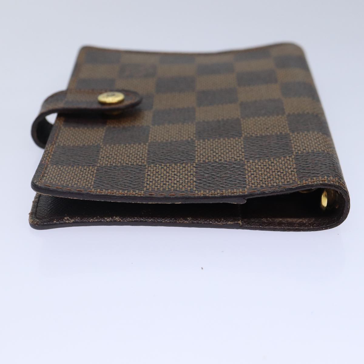 LOUIS VUITTON Damier Ebene Agenda PM Day Planner Cover R20700 LV Auth 84105