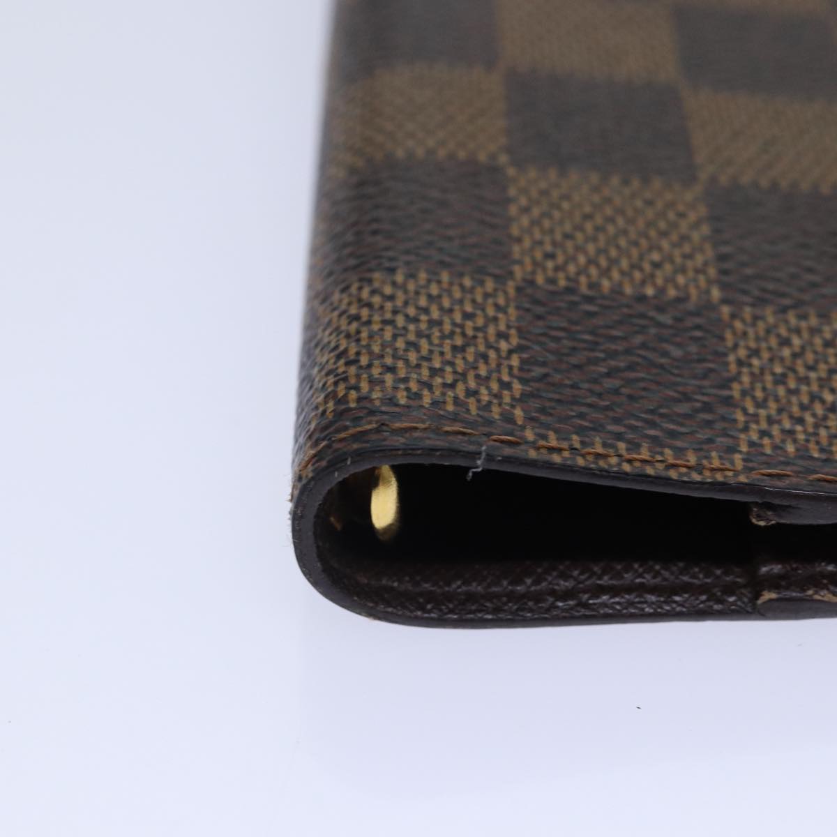 LOUIS VUITTON Damier Ebene Agenda PM Day Planner Cover R20700 LV Auth 84105