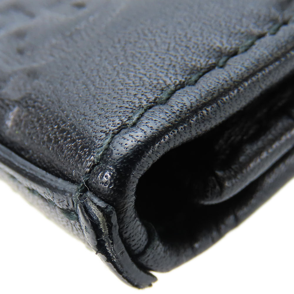 GUCCI Card Case 323401 Sima leather black unisex(Unisex) Used