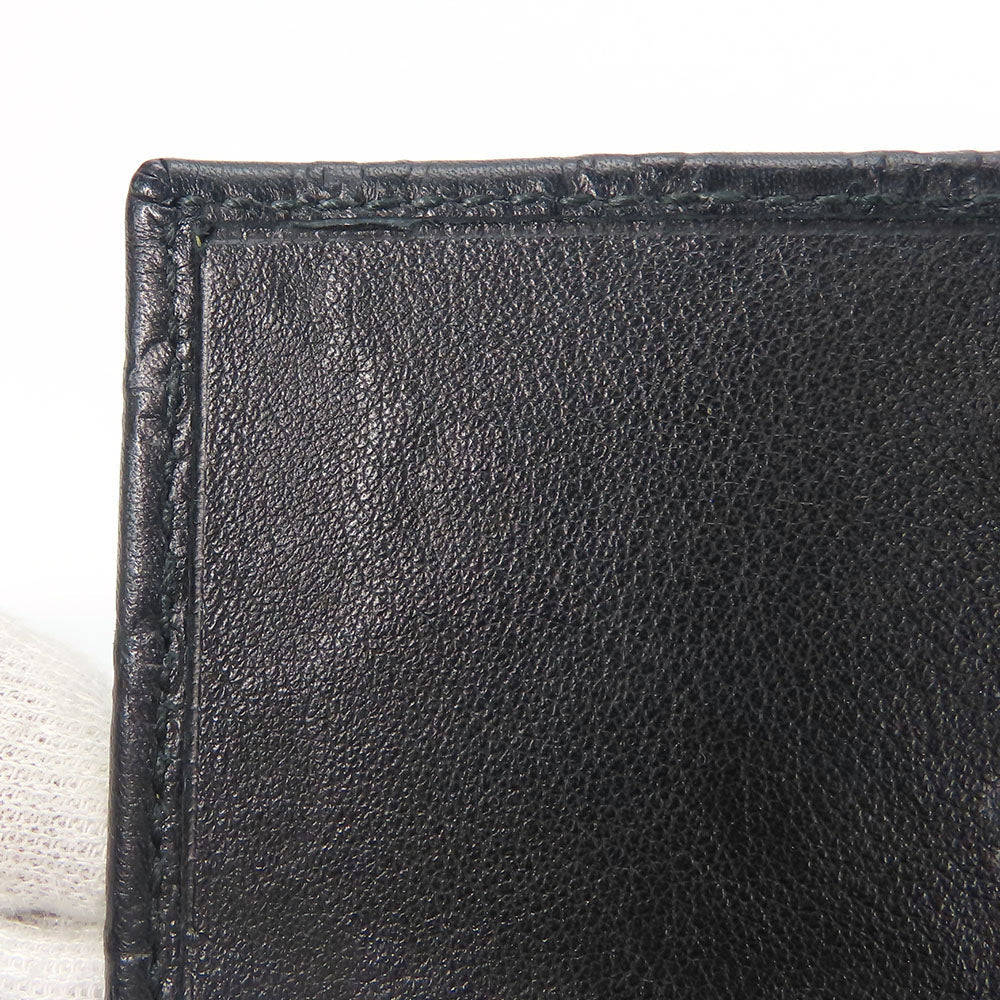 GUCCI Card Case 323401 Sima leather black unisex(Unisex) Used