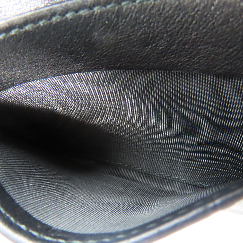 GUCCI Card Case 323401 Sima leather black unisex(Unisex) Used