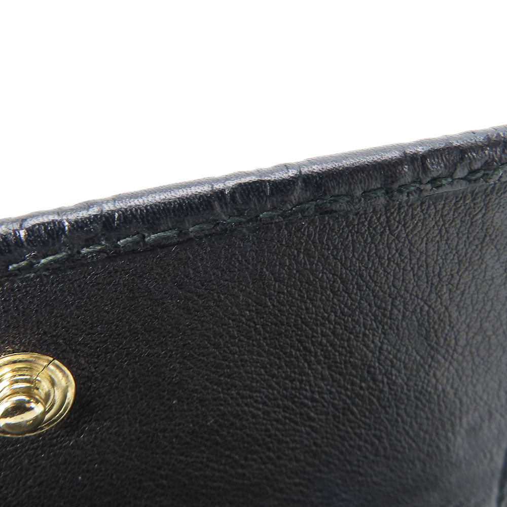 GUCCI Card Case 323401 Sima leather black unisex(Unisex) Used