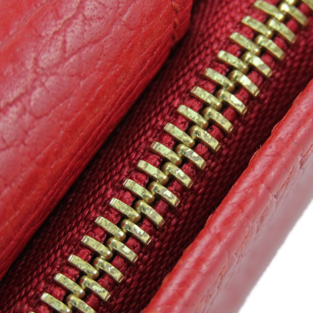 GUCCI Bifold Wallet 523193 leather Red GG Marmont Women Used