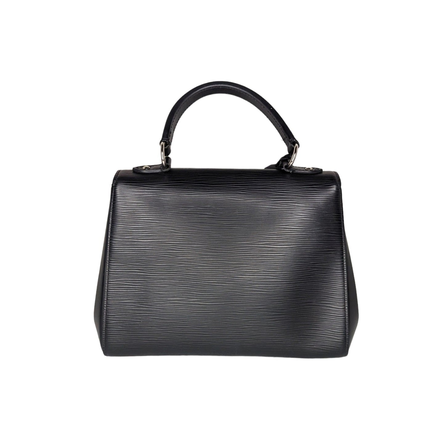 Louis Vuitton Black EPI Cluny BB Top Handle Bag