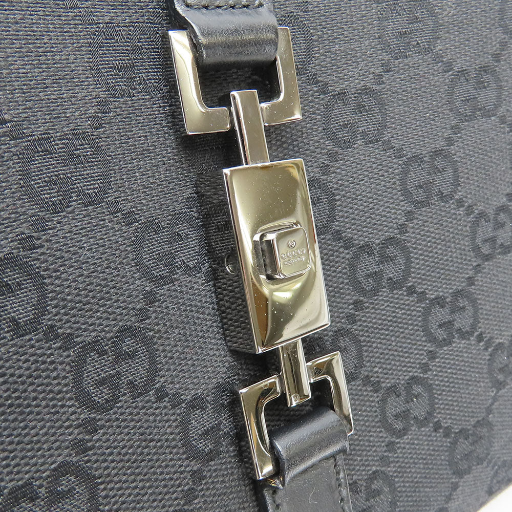 GUCCI Handbag 01719 GG canvas black Women Used
