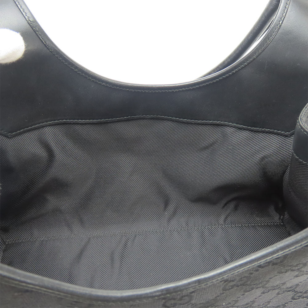 GUCCI Handbag 01719 GG canvas black Women Used