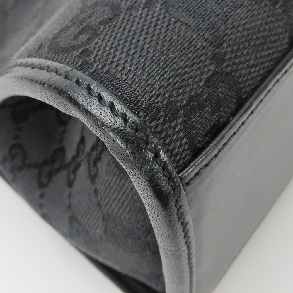 GUCCI Handbag 01719 GG canvas black Women Used