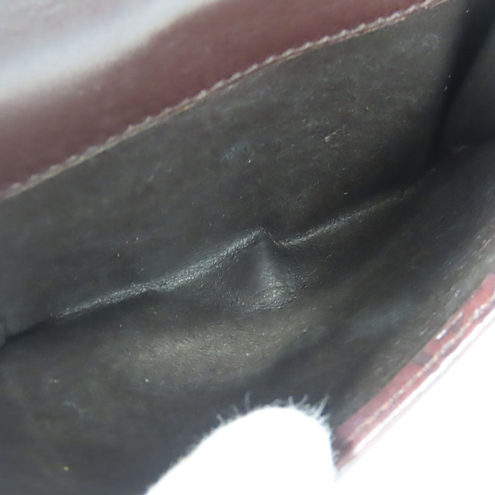 GUCCI Bifold Wallet 190349 Sima leather Dark brown Women Used