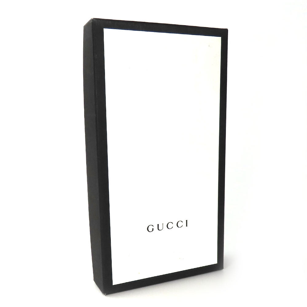 GUCCI Long Wallet Purse 451273 GG Supreme Canvas Black type Zip Around mens Used