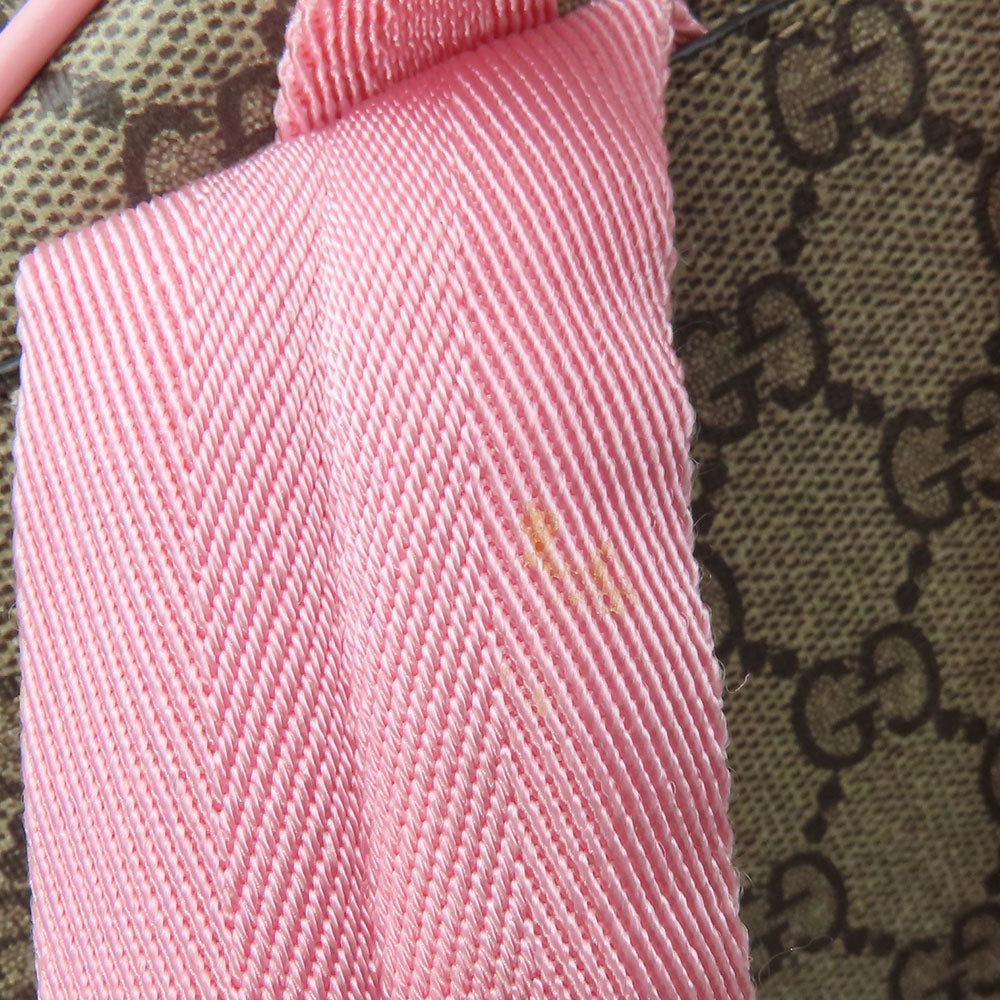 GUCCI Backpack 433578 GG Supreme Canvas beige Yuko Higuchi Women Used