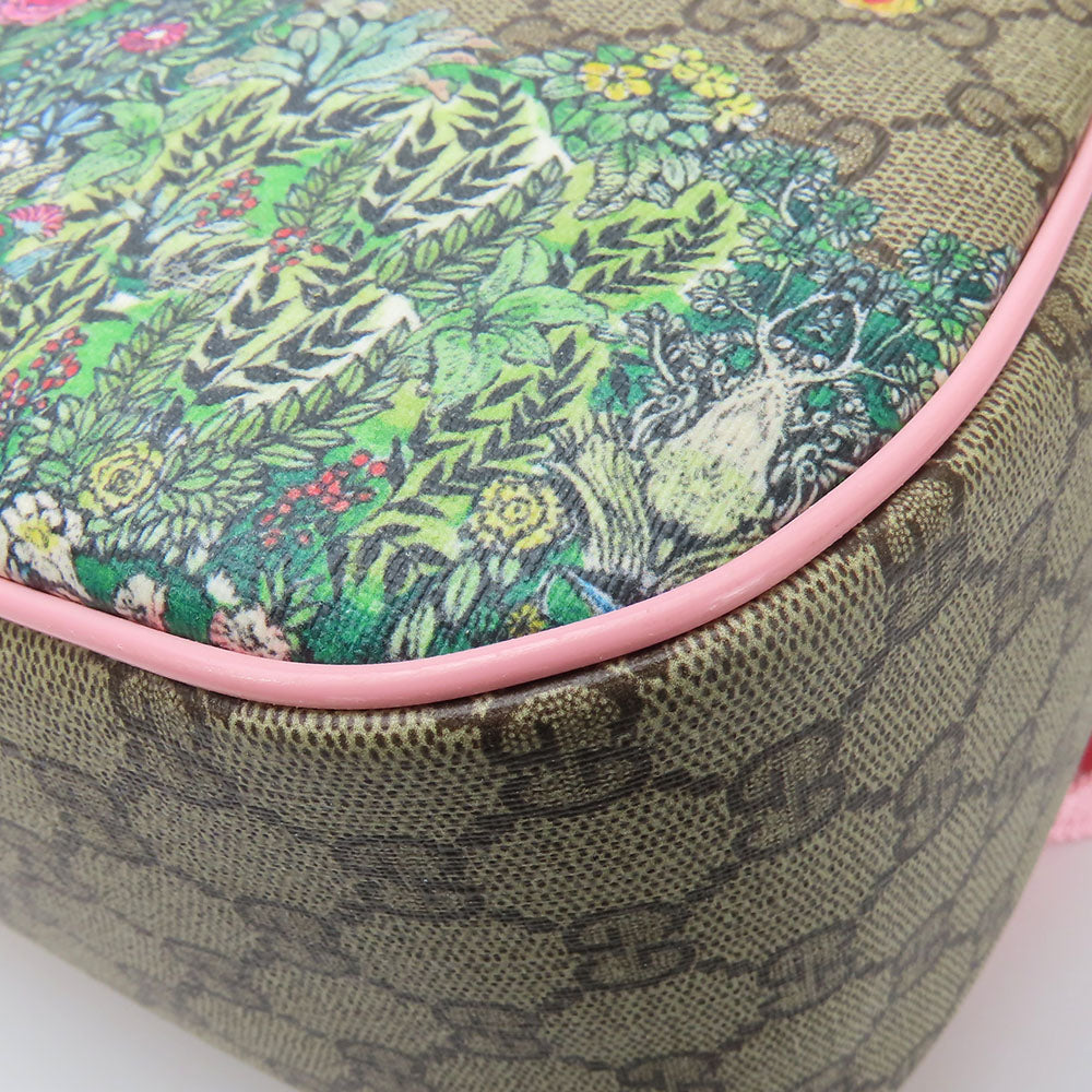 GUCCI Backpack 433578 GG Supreme Canvas beige Yuko Higuchi Women Used