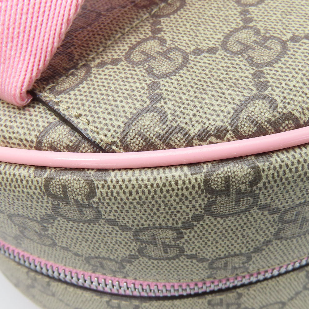GUCCI Backpack 433578 GG Supreme Canvas beige Yuko Higuchi Women Used