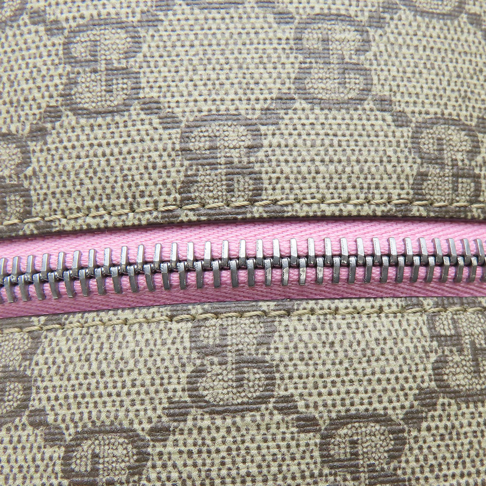 GUCCI Backpack 433578 GG Supreme Canvas beige Yuko Higuchi Women Used
