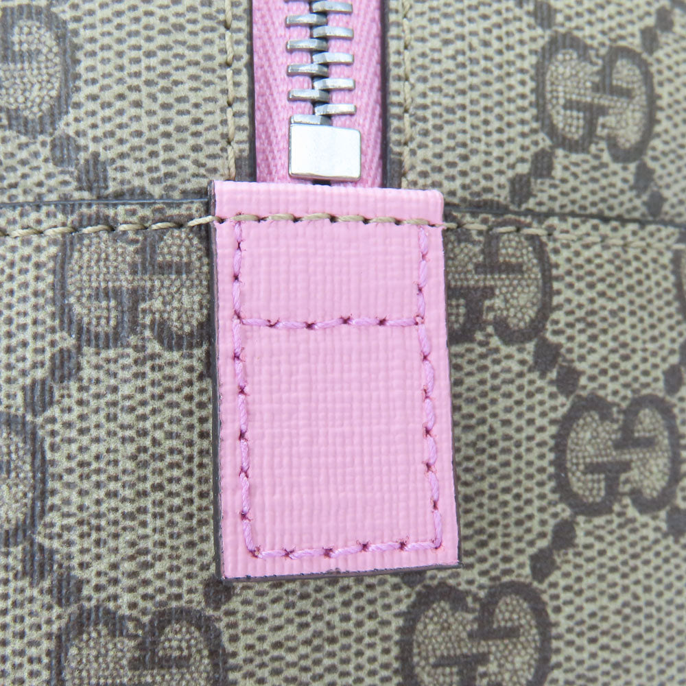 GUCCI Backpack 433578 GG Supreme Canvas beige Yuko Higuchi Women Used
