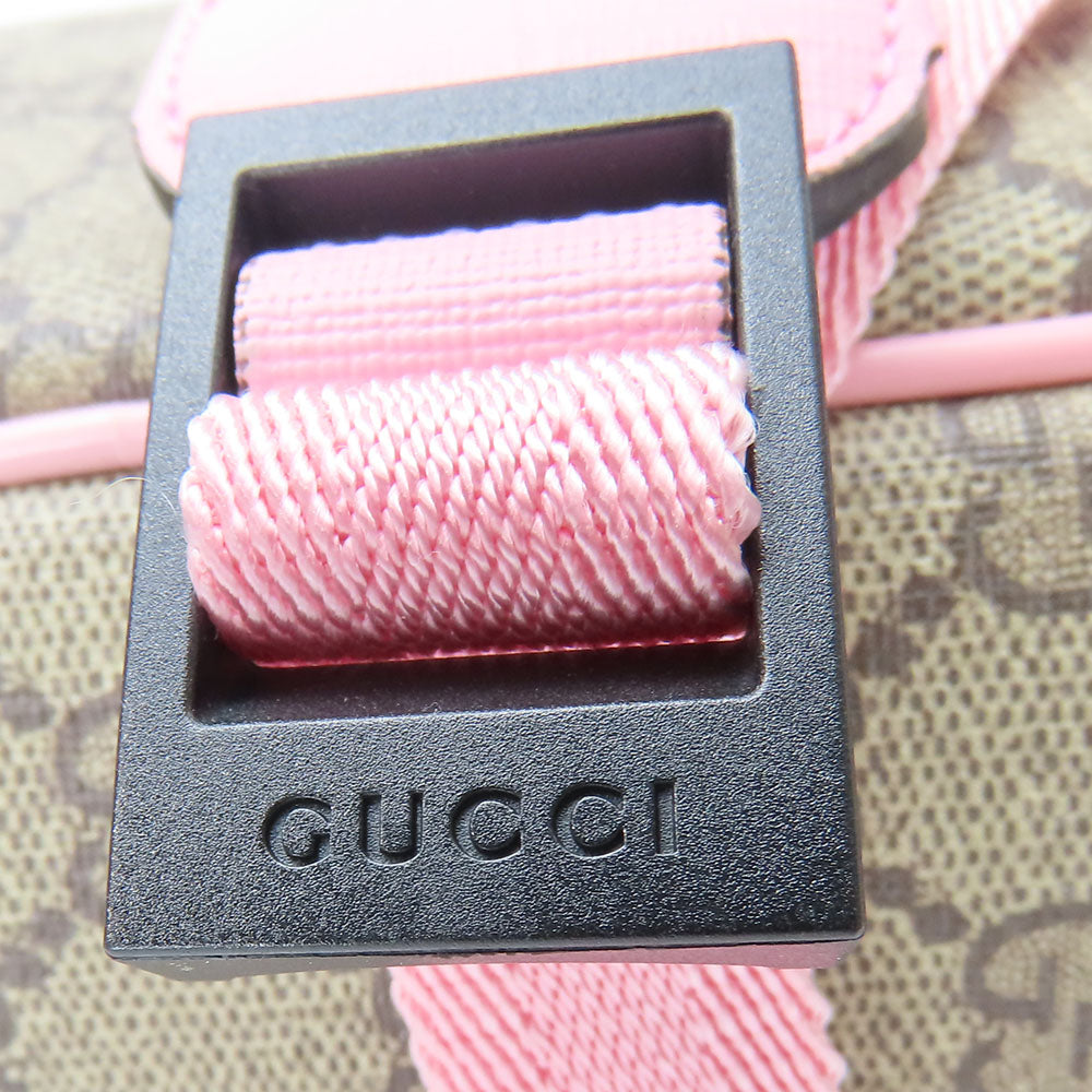 GUCCI Backpack 433578 GG Supreme Canvas beige Yuko Higuchi Women Used