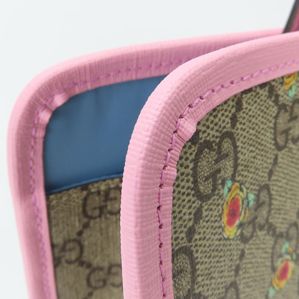 GUCCI Handbag 630542 GG Supreme canvas, leather beige Higuchi Yuko collaboration Women Used
