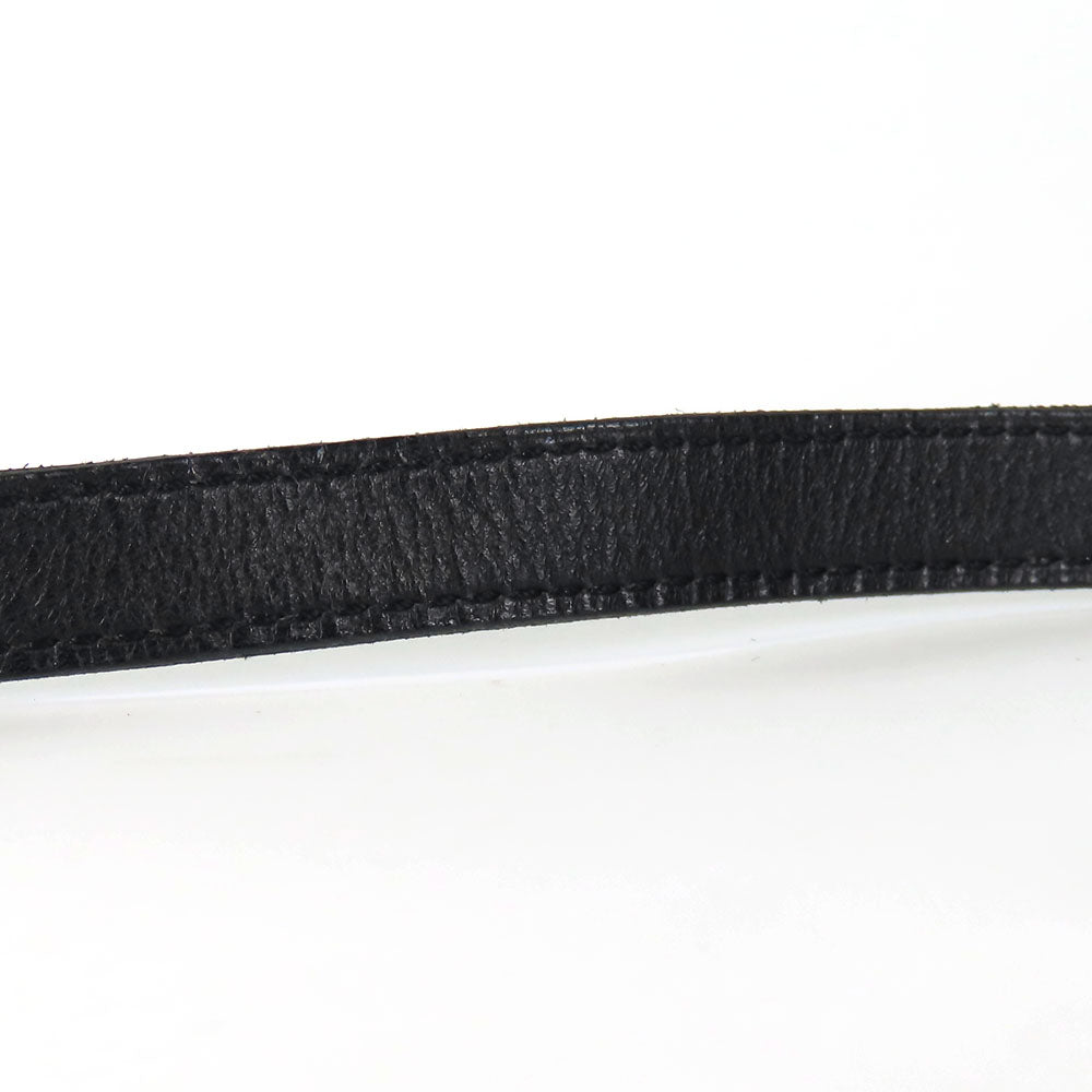 HERMES bracelet Leather, Metal black Kelly Women Used