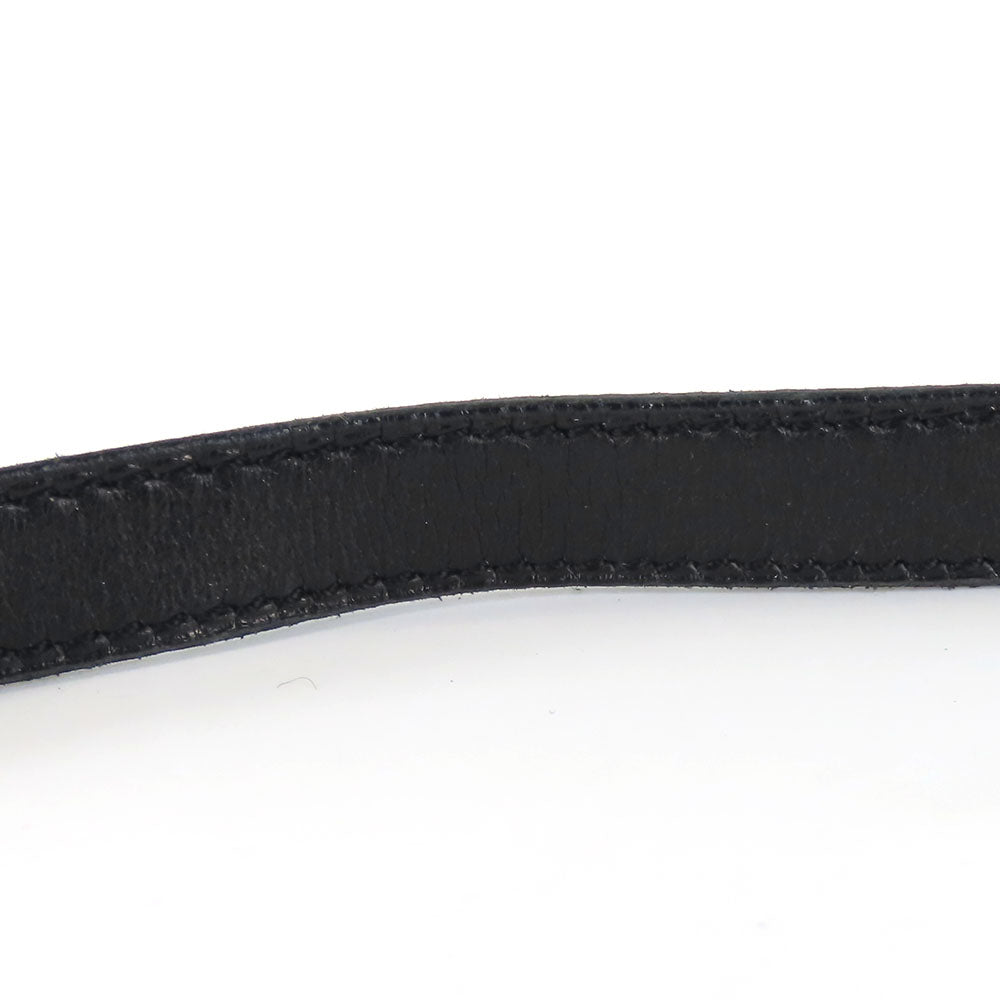 HERMES bracelet Leather, Metal black Kelly Women Used