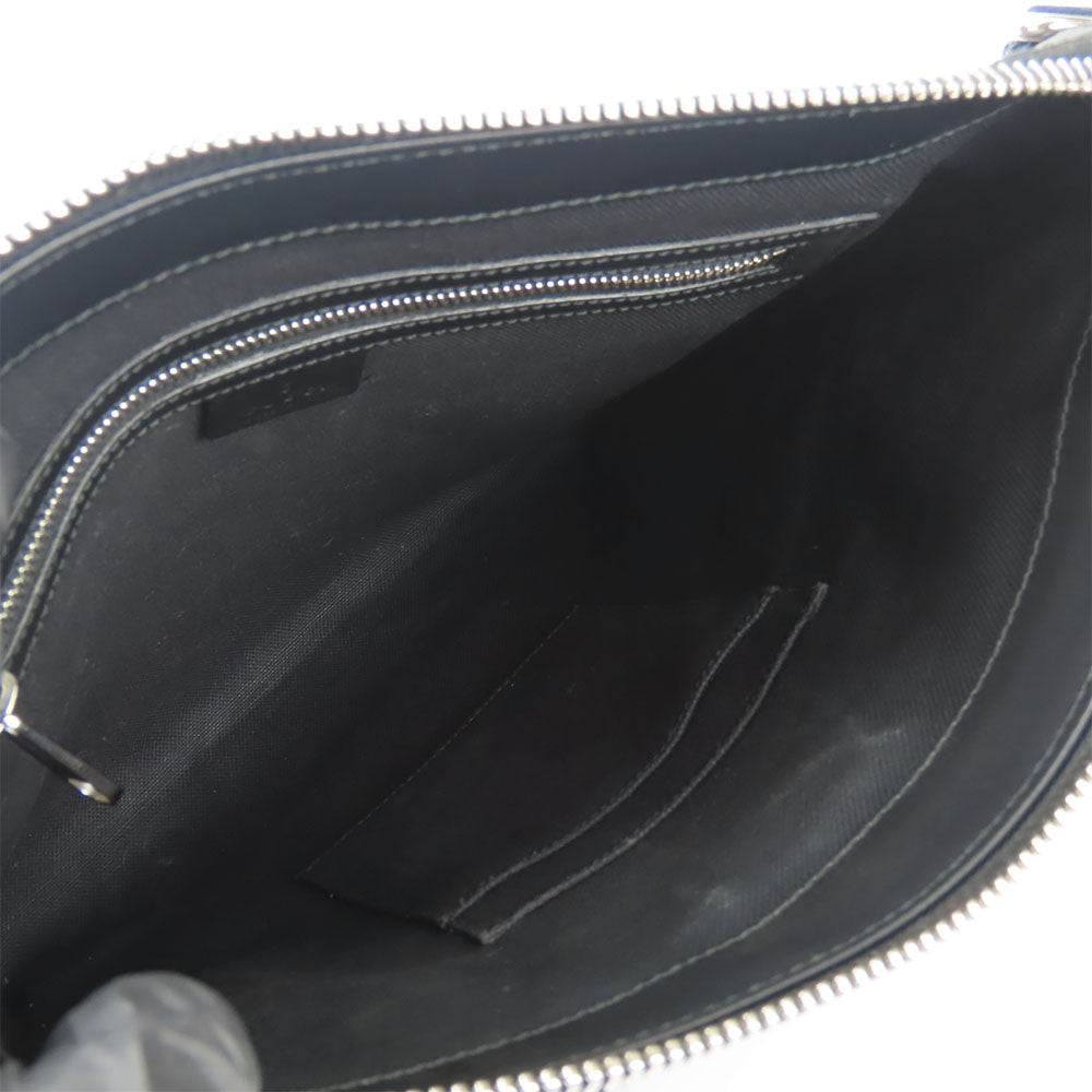 GUCCI Shoulder Bag 474137 GG Supreme Canvas black mens Used
