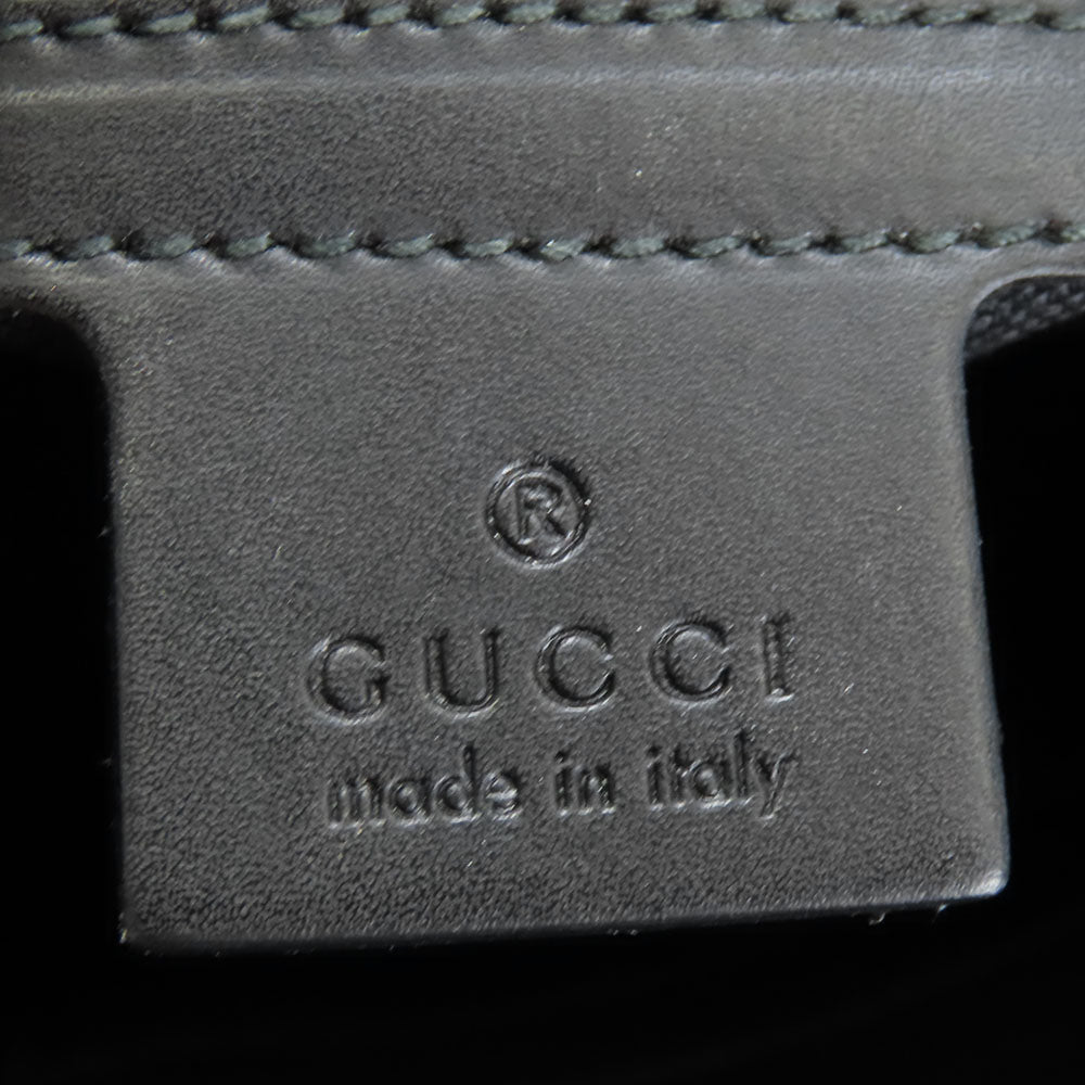 GUCCI Shoulder Bag 474137 GG Supreme Canvas black mens Used