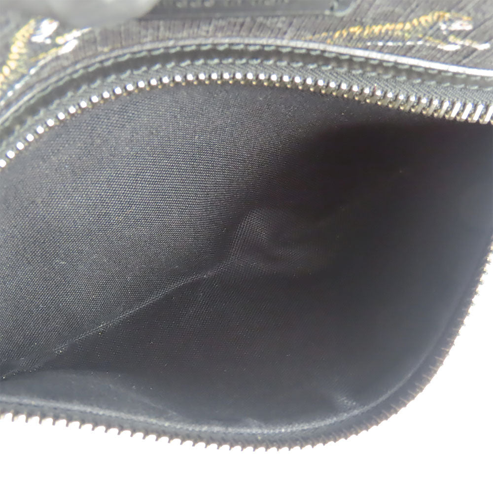 GUCCI Shoulder Bag 474137 GG Supreme Canvas black mens Used
