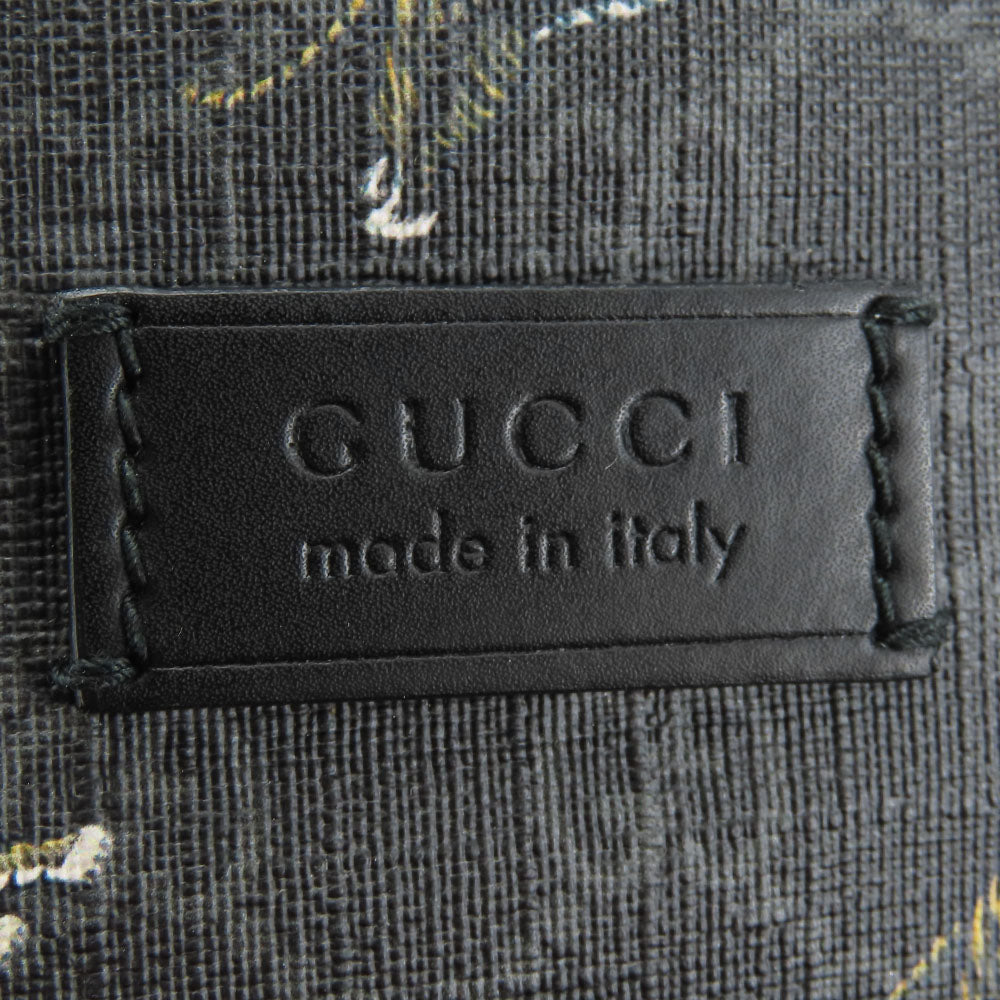 GUCCI Shoulder Bag 474137 GG Supreme Canvas black mens Used