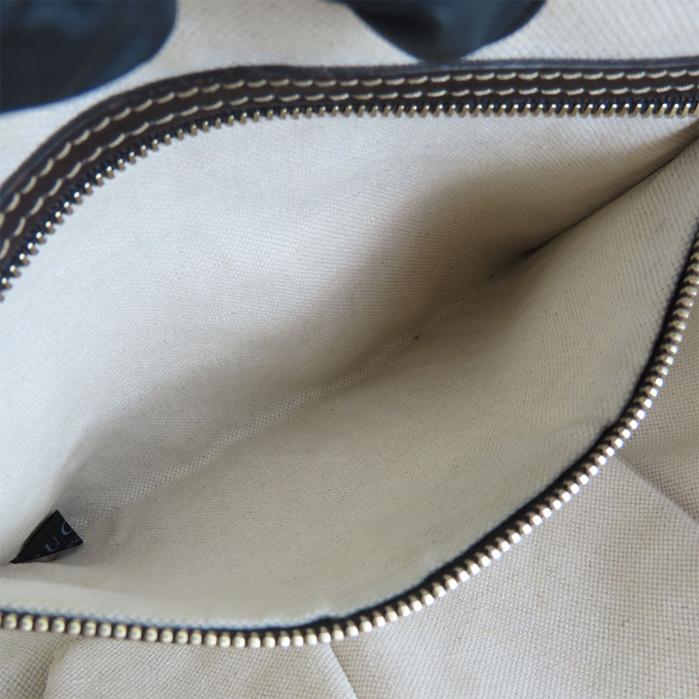 GUCCI Shoulder Bag 257072 GG canvas, leather beige Lovely heart Women Used