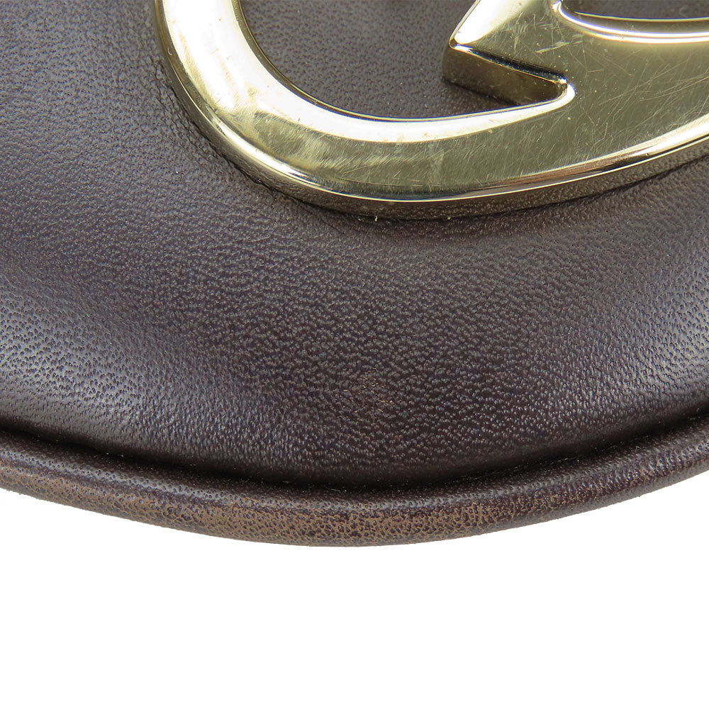 GUCCI Shoulder Bag 257072 GG canvas, leather beige Lovely heart Women Used