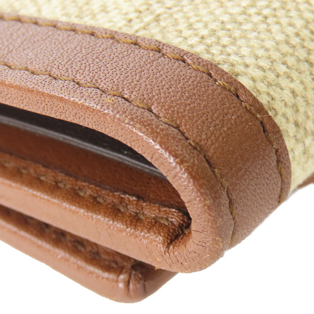 GUCCI Key case Key holder  282432 GG Canvas, Calfskin beige Interlocking Women Used