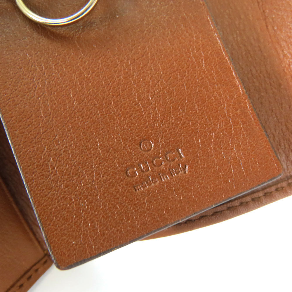 GUCCI Key case Key holder  282432 GG Canvas, Calfskin beige Interlocking Women Used