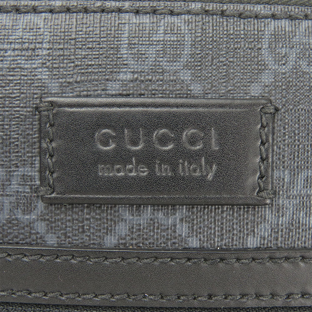 GUCCI Shoulder Bag 523599 GG Supreme canvas, leather black Small messenger bag mens Used