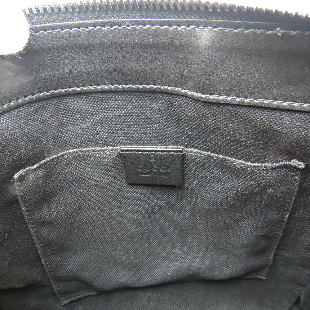 GUCCI Shoulder Bag 523599 GG Supreme canvas, leather black Small messenger bag mens Used