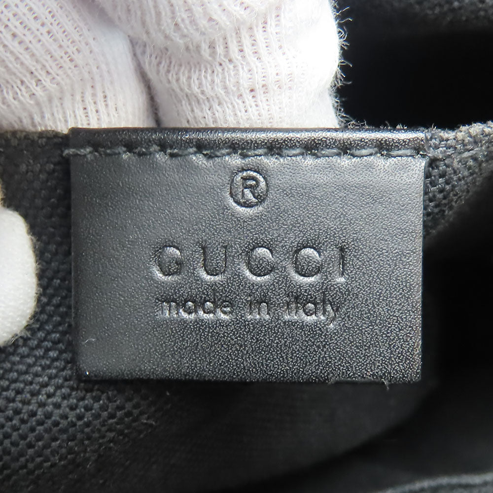 GUCCI Shoulder Bag 523599 GG Supreme canvas, leather black Small messenger bag mens Used
