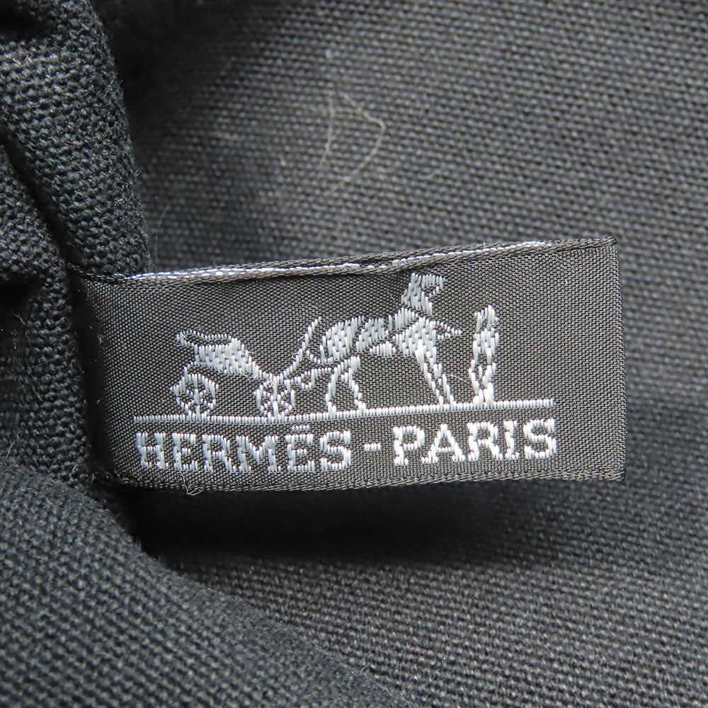 HERMES Handbag canvas black Fool ToePM unisex(Unisex) Used