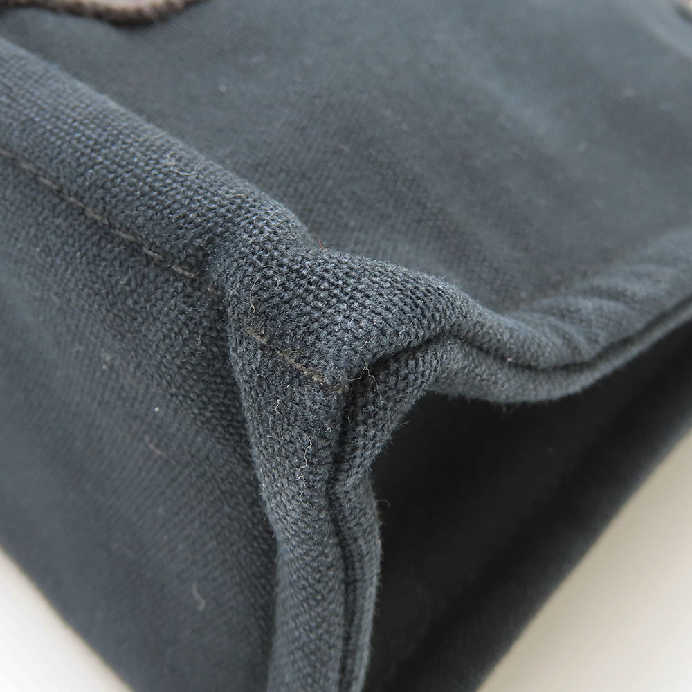 HERMES Handbag canvas black Fool ToePM unisex(Unisex) Used