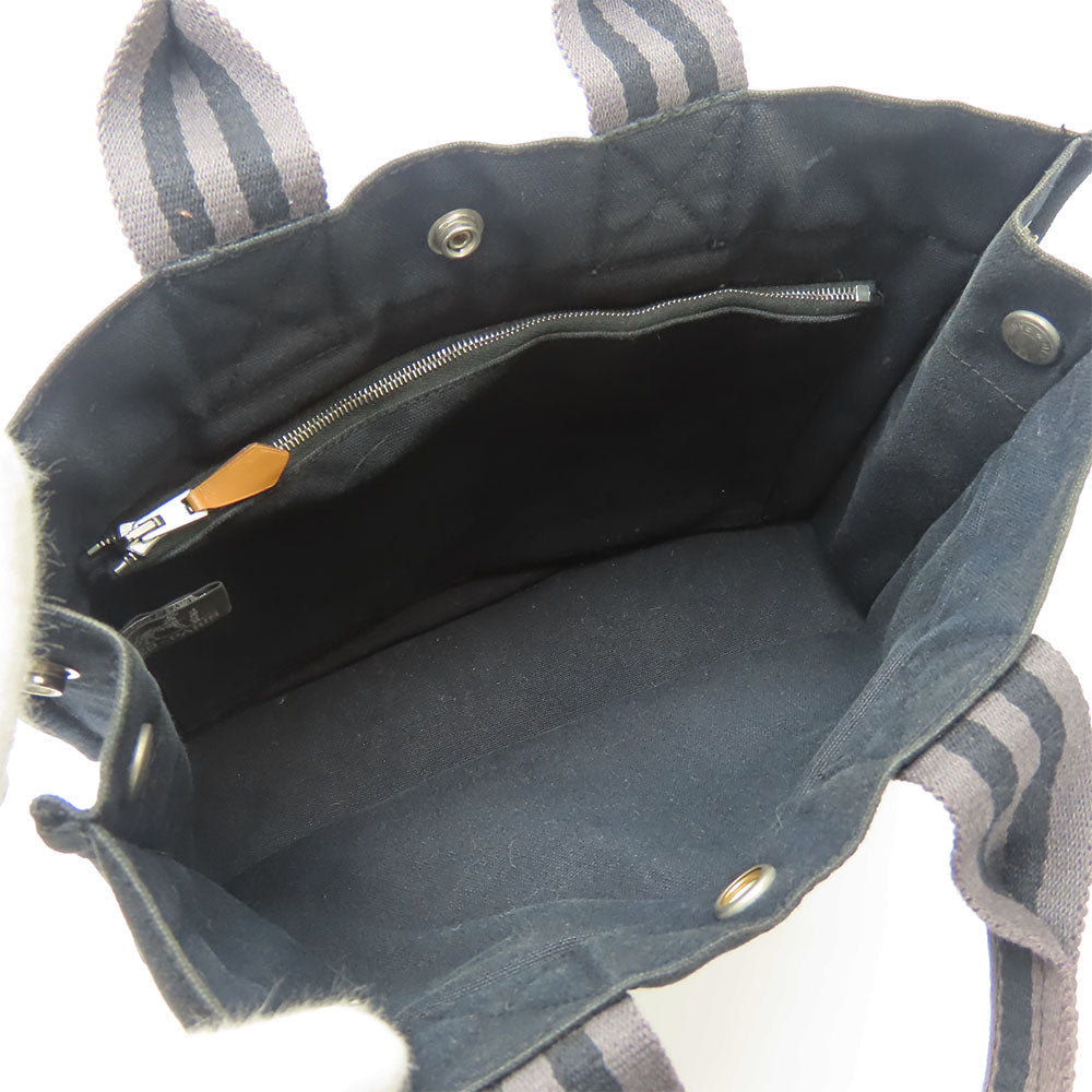 HERMES Handbag canvas black Fool ToePM Women Used