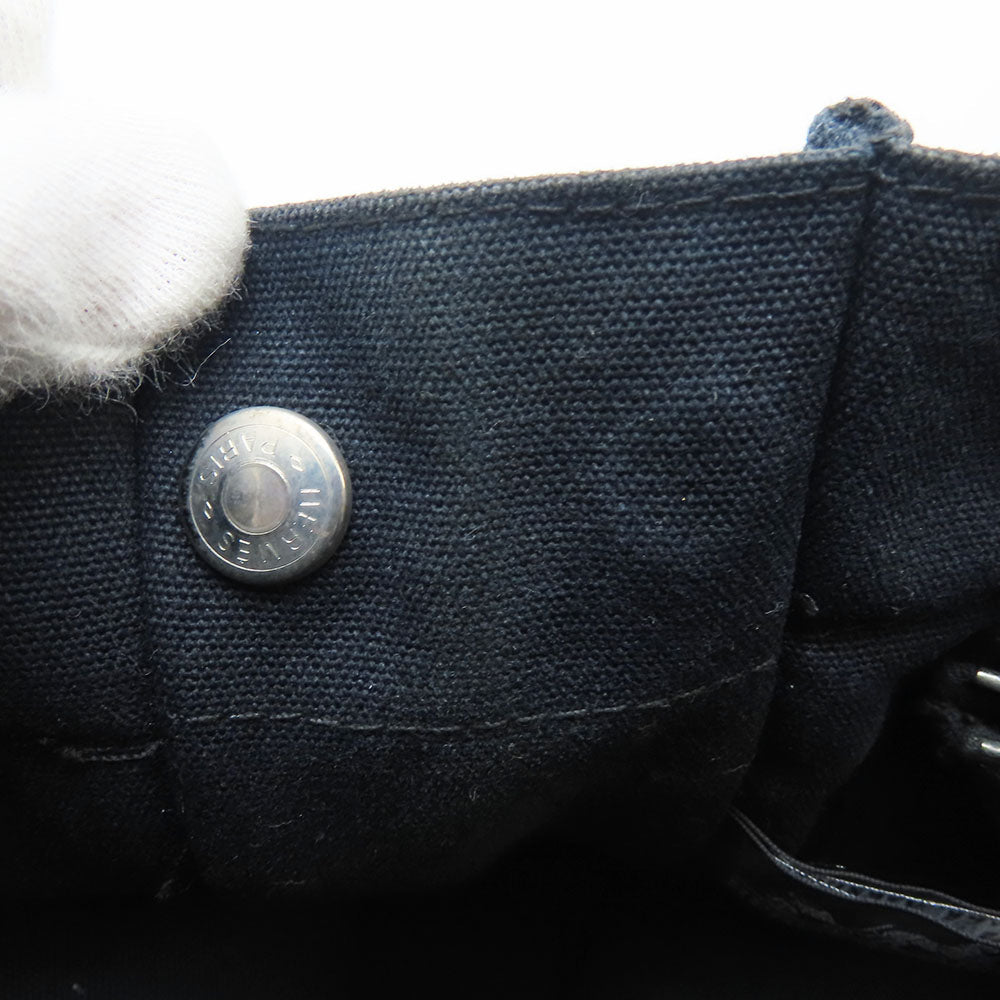 HERMES Handbag canvas black Fool ToePM Women Used