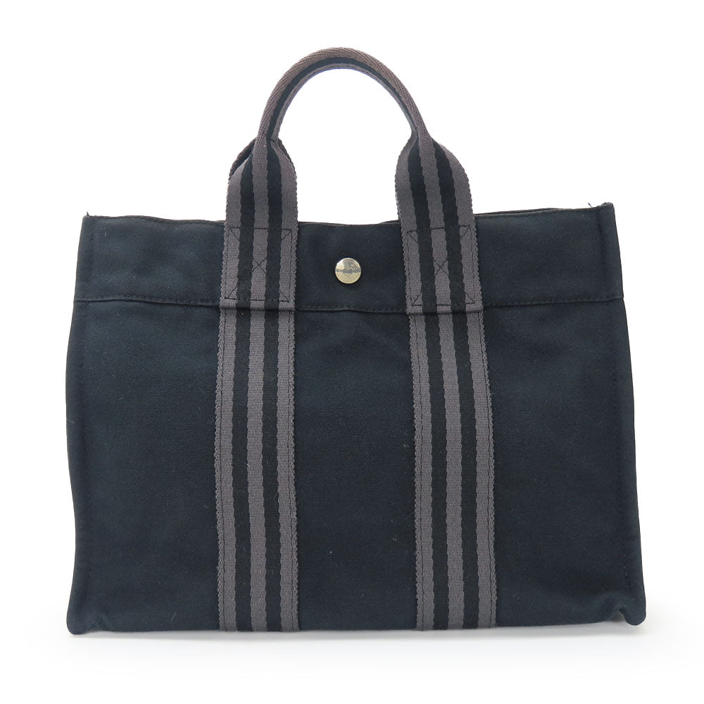 HERMES Handbag canvas black Fool ToePM Women Used