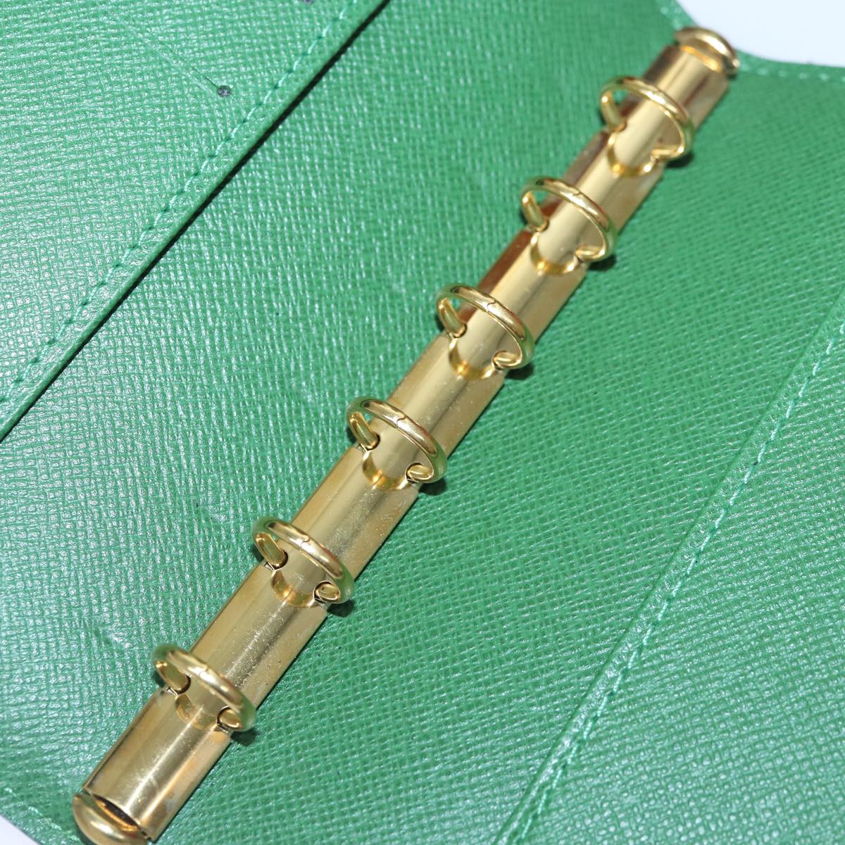 LOUIS VUITTON Epi Agenda PM Day Planner Cover Green R20054 LV Auth 84352
