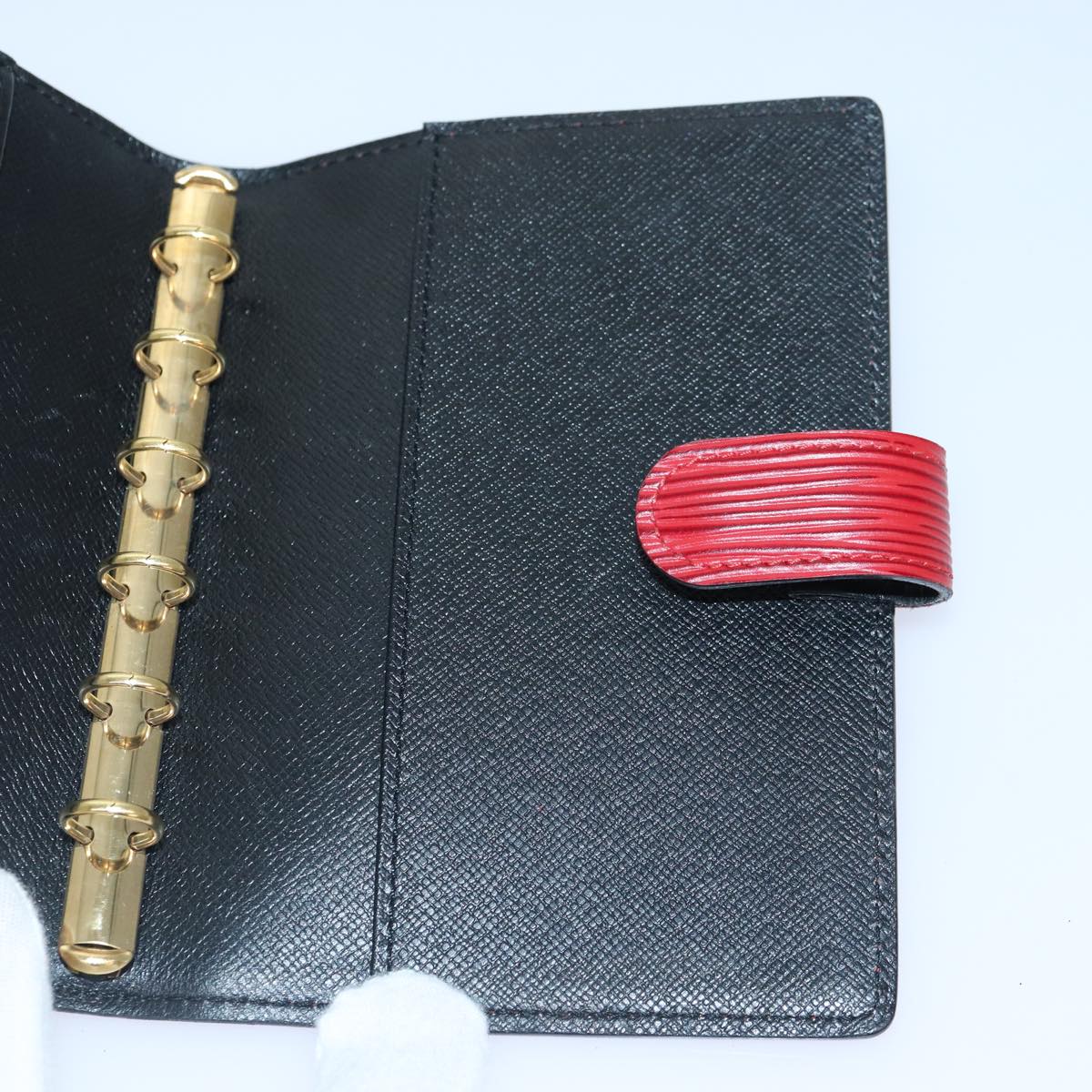 LOUIS VUITTON Epi Agenda PM Day Planner Cover Red R20057 LV Auth 84461
