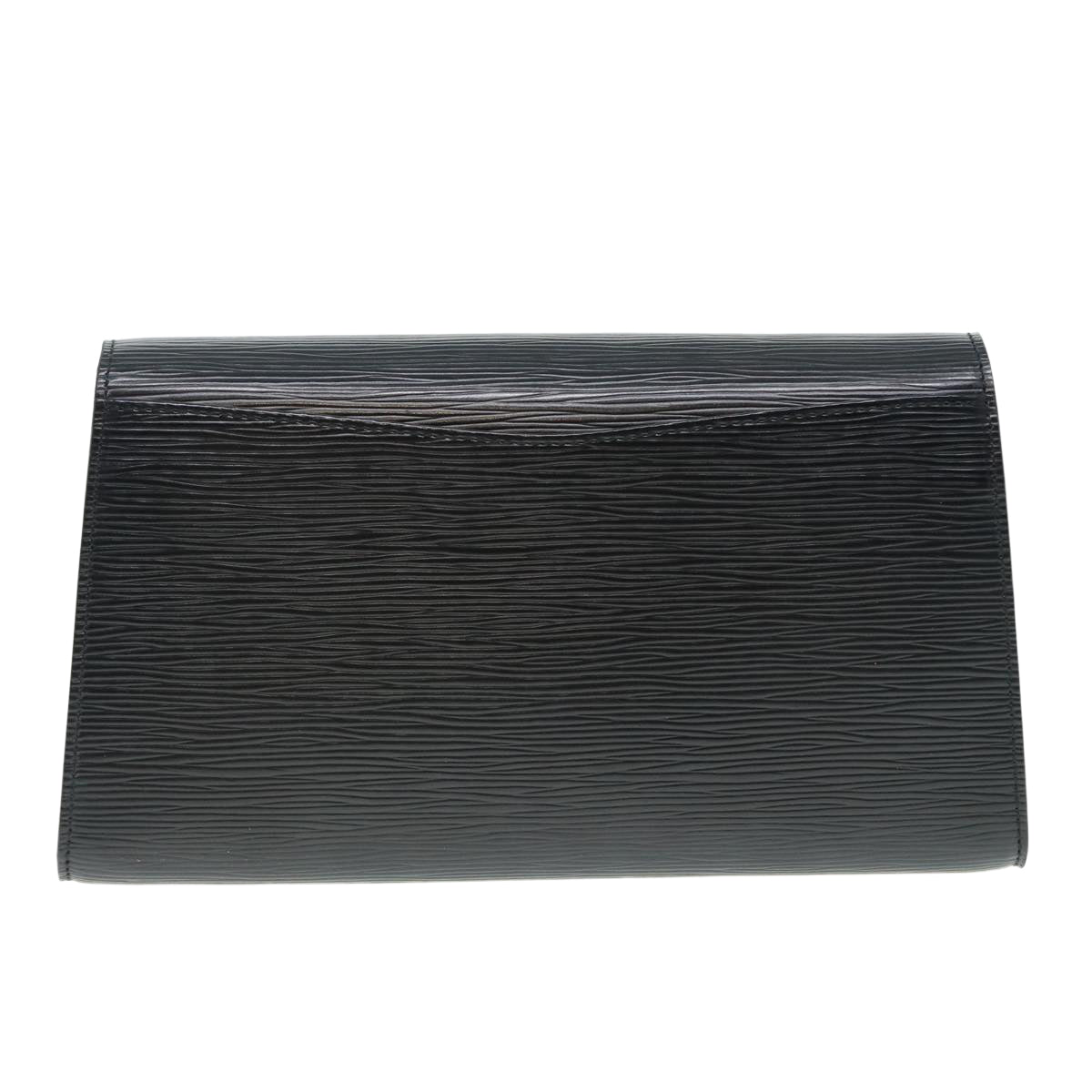 LOUIS VUITTON Epi Art Deco Clutch Bag Black M52632 LV Auth 84588