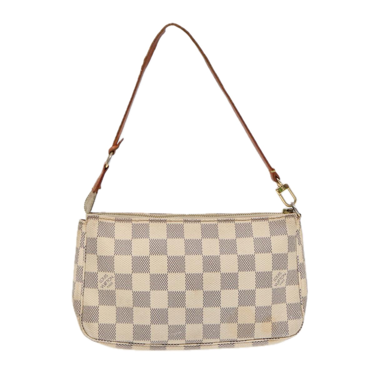 LOUIS VUITTON Damier Azur Pochette Accessoires Pouch N51986 LV Auth 84612