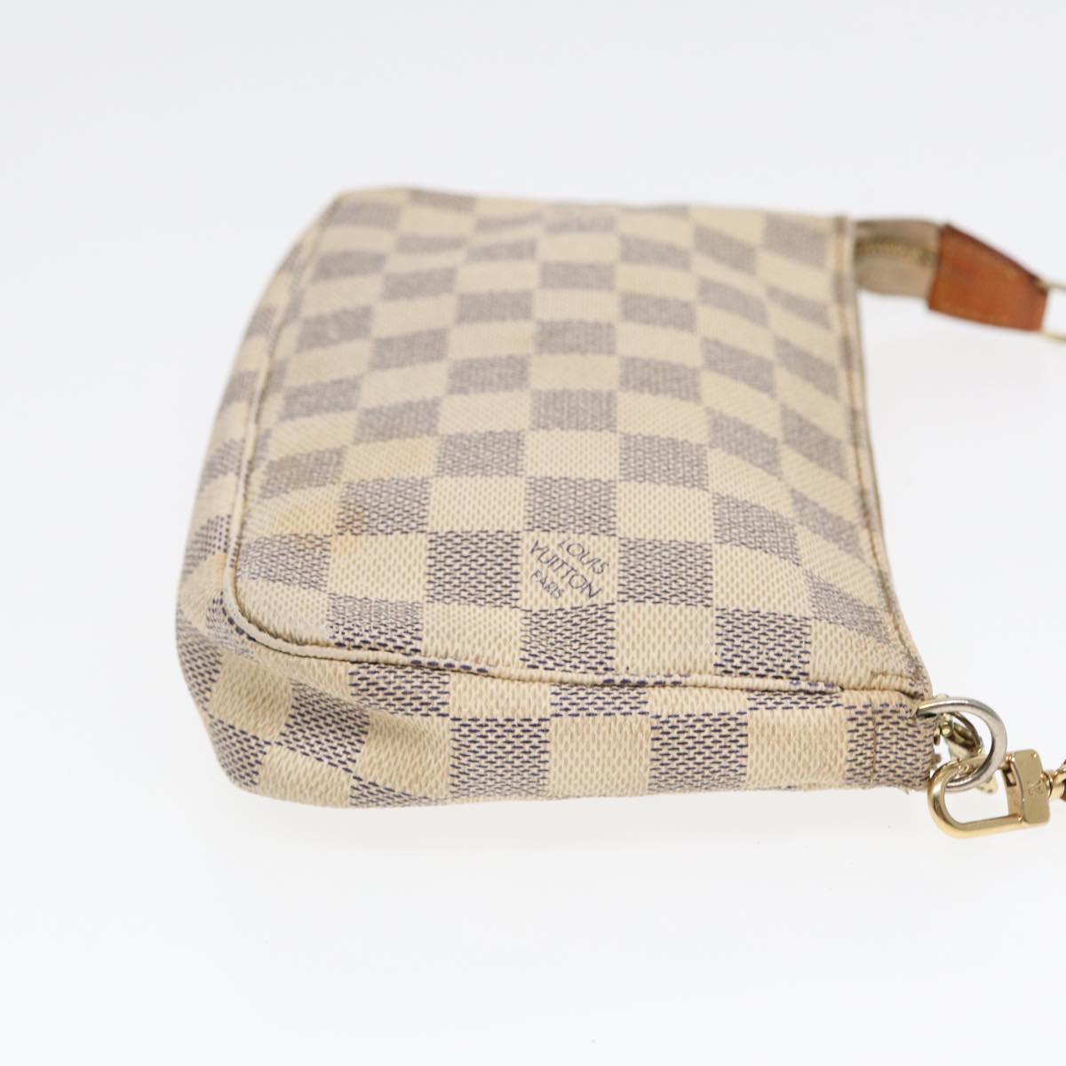 LOUIS VUITTON Damier Azur Pochette Accessoires Pouch N51986 LV Auth 84612