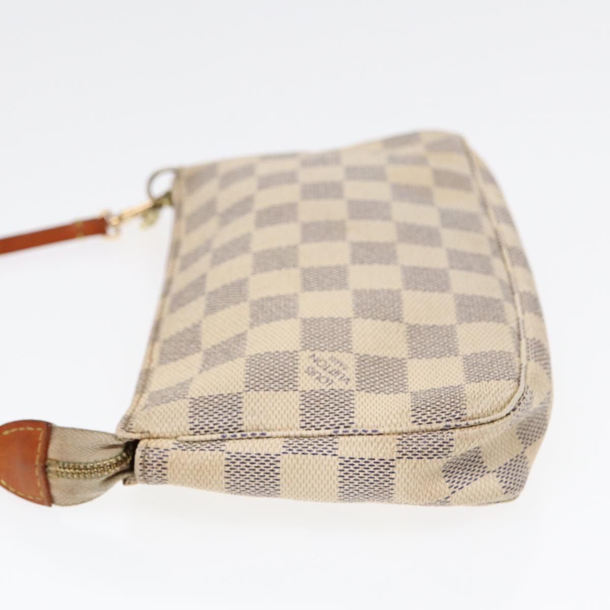 LOUIS VUITTON Damier Azur Pochette Accessoires Pouch N51986 LV Auth 84612