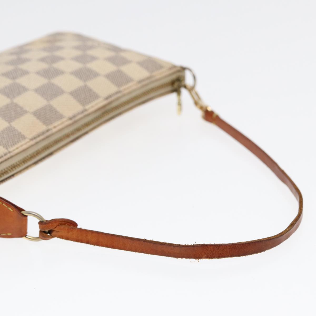 LOUIS VUITTON Damier Azur Pochette Accessoires Pouch N51986 LV Auth 84612