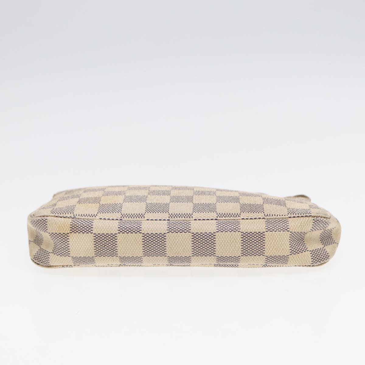 LOUIS VUITTON Damier Azur Pochette Accessoires Pouch N51986 LV Auth 84612