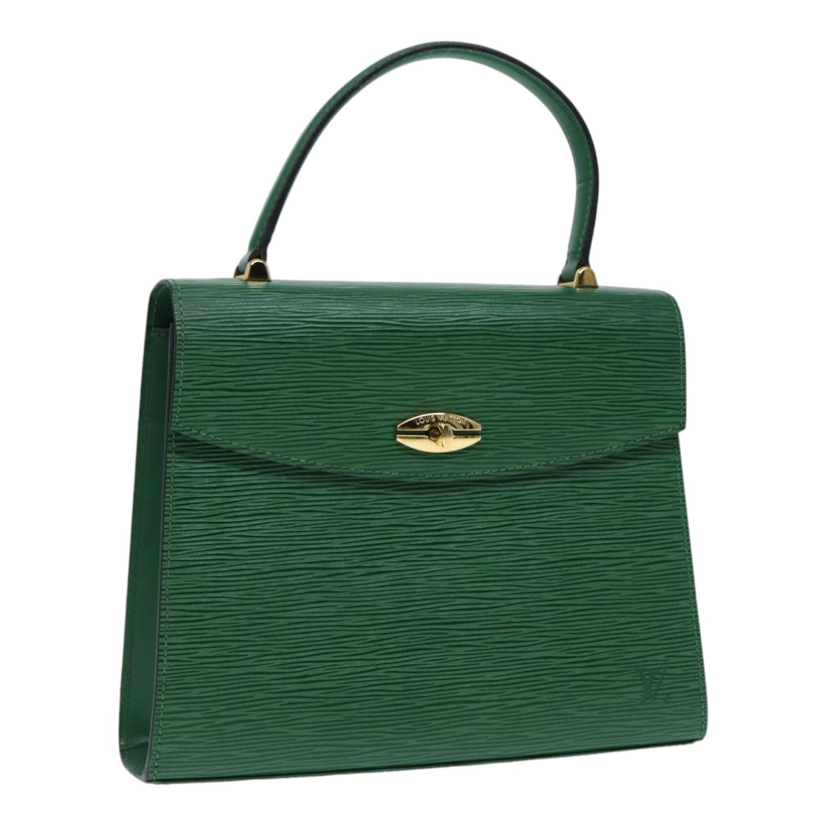 LOUIS VUITTON Epi Malesherbes Hand Bag Green M52374 LV Auth 84626